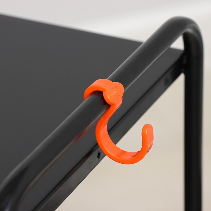 Этажерка &laquo;Ладья 33КС&raquo;, 3 яруса, 45&times;30&times;65 см, цвет чёрный