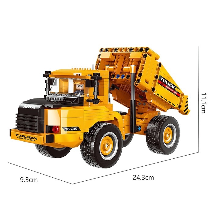 Конструктор Техно &laquo;Самосвал&raquo;, 545 деталей