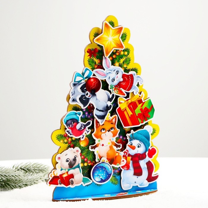 Новогодняя головоломка с липучками &laquo;Новый год! Нарядная гостья&raquo;