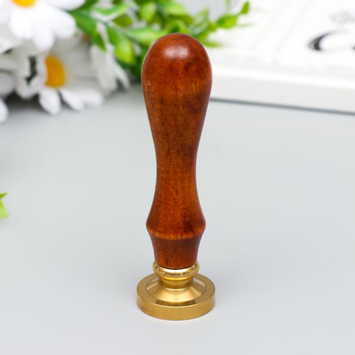 Печать для сургуча с деревянной ручкой Печать для сургуча с деревянной ручкой "Корона с буквой B" 9х2,5х2,5 см