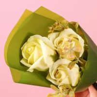 Букет мыльных роз, белые Букет мыльных роз, белые