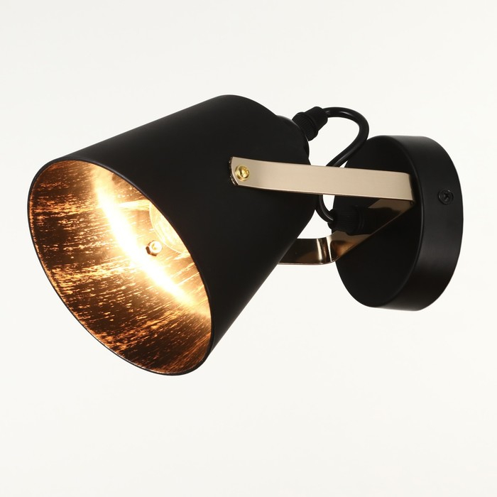 Светильник Конт 1х25Вт Е27 черный 15х12х22см