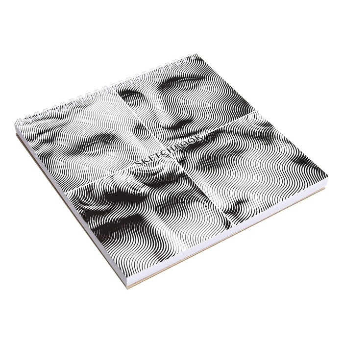 Скетчбук 190 х 190 мм, 60 листов на гребне "Архитектура", обложка мелованный картон, твёрдая подложка, блок 100 г/м&sup2;