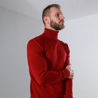 Джемпер мужской SL, 46, бордовый