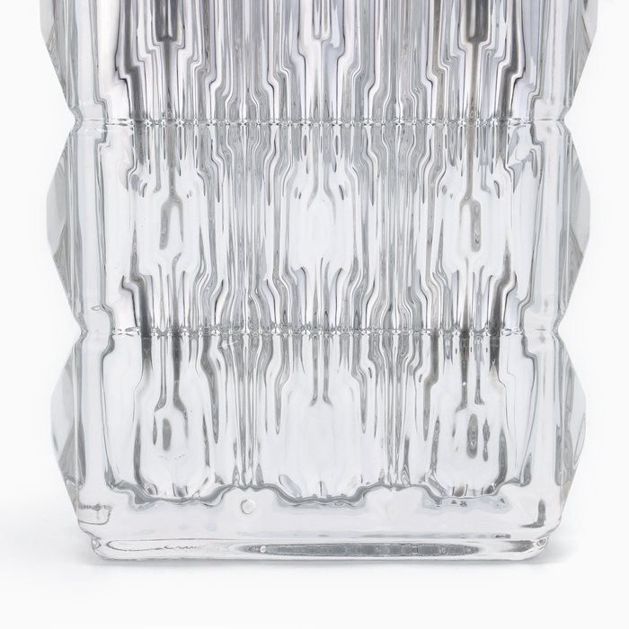 Ваза для цветов «Монарда» из стекла, серебро 25×13,5×9,5 см Ваза для цветов «Монарда» из стекла, серебро 25×13,5×9,5 см