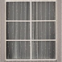 Гирлянда &laquo;Занавес&raquo; 2 &times; 9 м, IP44, УМС, белая нить, 1800 LED, свечение белое, 220 В