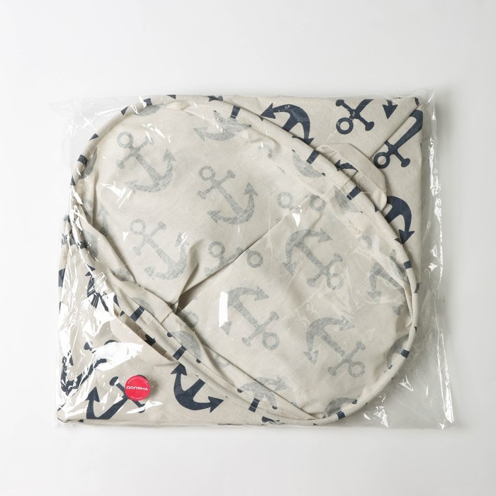 Корзина для белья Доляна «Якорь», 40×40×48,5 см Корзина для белья Доляна «Якорь», 40×40×48,5 см