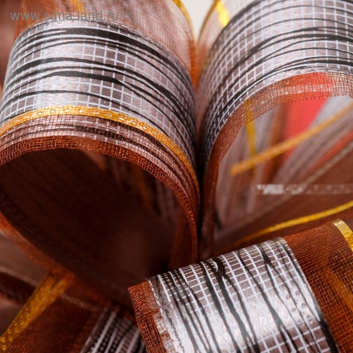 Бант-шар №5 Бант-шар №5 "Узор", цвет кофейный