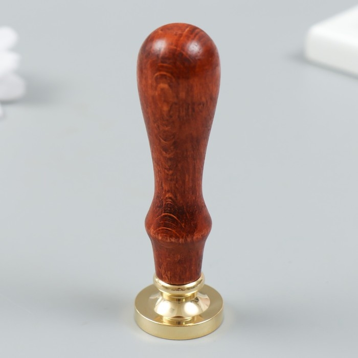 Печать для сургуча с деревянной ручкой Печать для сургуча с деревянной ручкой "Перо и чернила" 9х2,5х2,5 см