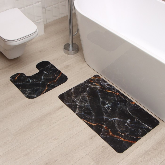 Набор ковриков для ванной Этель Набор ковриков для ванной Этель "Роскошь" 2 шт, 48х78 см, 40х45 см