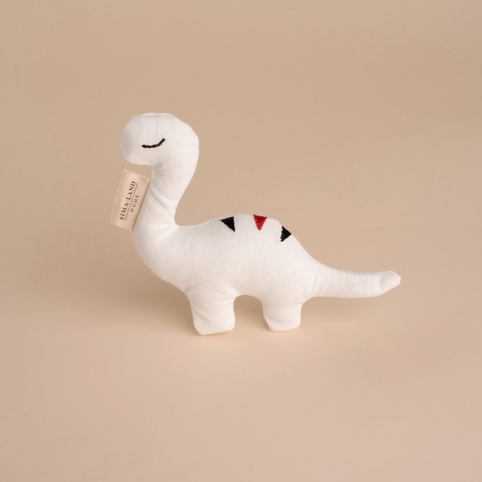 Мягкая игрушка &laquo;Динозавр&raquo;, с полосками на спине, 17 см