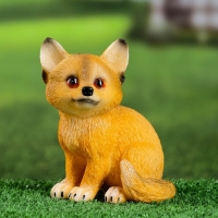 Садовая фигура "Лисенок сидячий" 14см Садовая фигура "Лисенок сидячий" 14см