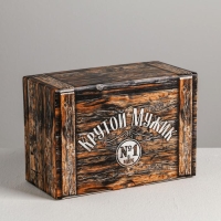 Коробка‒пенал, упаковка подарочная, &laquo;Крутой мужик&raquo;, 22 х 15 х 10 см