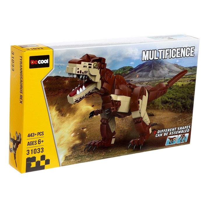 Конструктор Дино «Тираннозавр», 443 детали Конструктор Дино «Тираннозавр», 443 детали