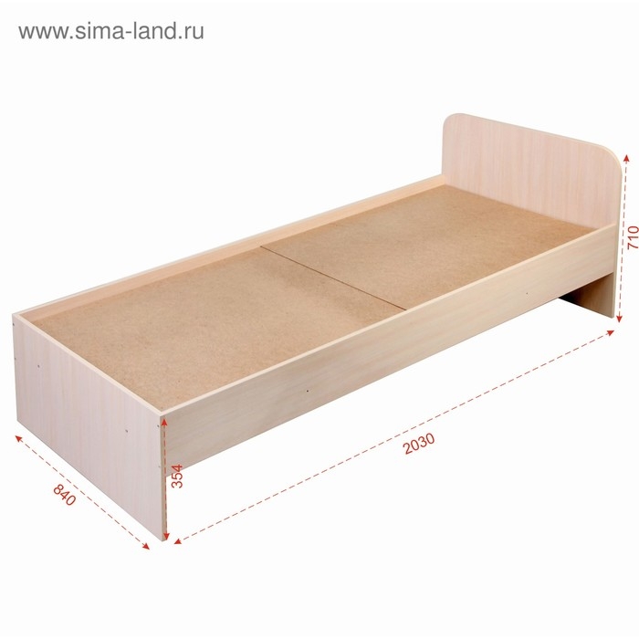 Кровать 800  2030х840х710 Венге светлый