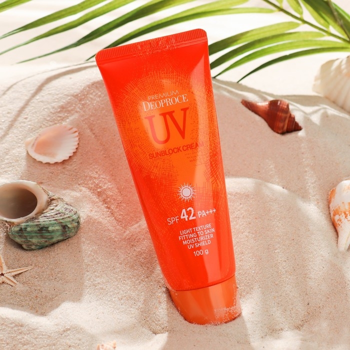 Солнцезащитный крем,Deoproce Premium UV Sun Block Cream SPF42 PA, 100 гр Солнцезащитный крем,Deoproce Premium UV Sun Block Cream SPF42 PA, 100 гр