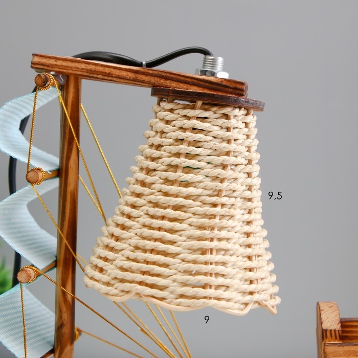 Настольная лампа "Корабль" Е12 24,5х9х22 см