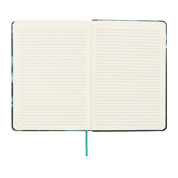 Ежедневник недатир A5 136л кожзам deVENTE. Marble,тв обл с пор,тис ф,перф,ляс,кр бл70,зел