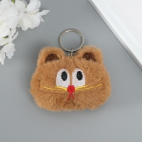 Пушистик на кольце "Котик" пищалка 8х9х2,5 см Пушистик на кольце "Котик" пищалка 8х9х2,5 см