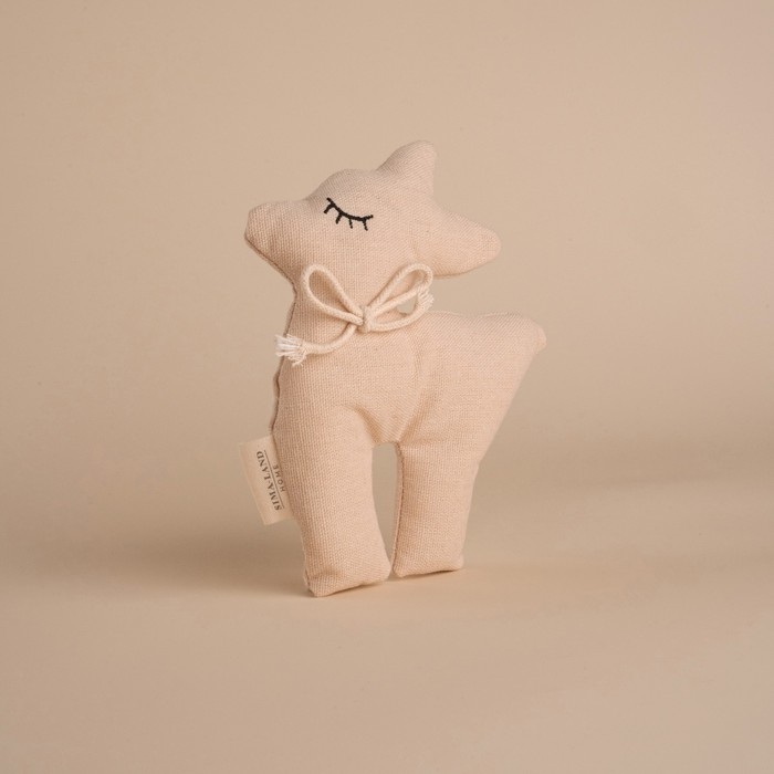 Мягкая игрушка &laquo;Оленёнок&raquo;, 15 см, цвет бежевый, с бантиком