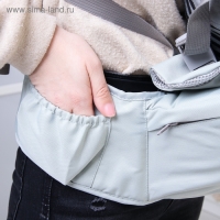 Рюкзак-кенгуру, хипсит для малыша &laquo;Абстракция&raquo;, от 3 до 20 кг., цвет серый