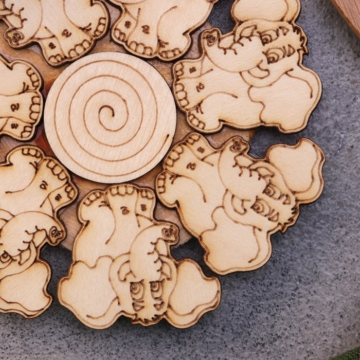 Подставка под горячее &laquo;Слоник&raquo;, 12см, можжевельник