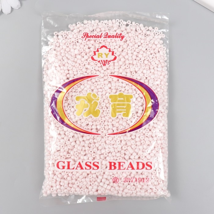 Бисер стекло 6/0 Бисер стекло 6/0 "Облако" перламутр 450 гр