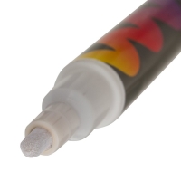 Маркер стираемый меловой для гладких поверхностей, 3,5 мм, BRAUBERG "POP-ART", белый