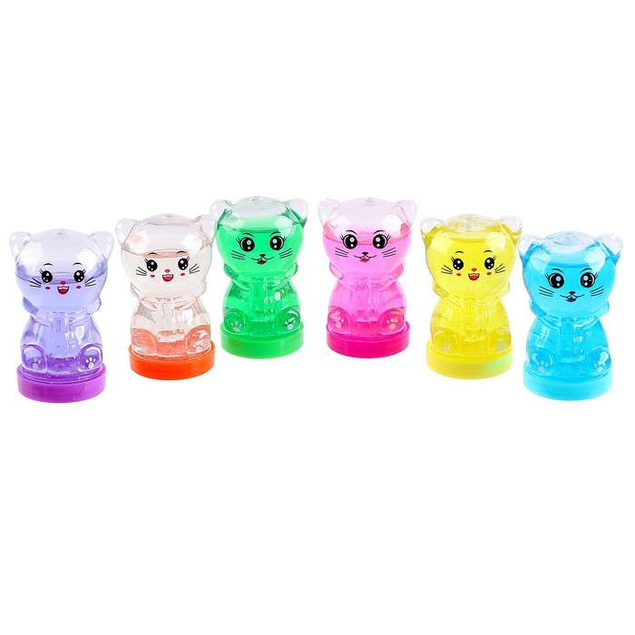Лизун - слайм «Кошка», цвета МИКС Лизун - слайм «Кошка», цвета МИКС