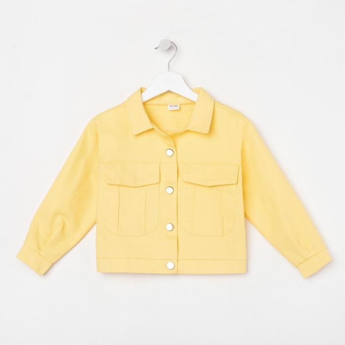 Жакет для девочки MINAKU: Casual collection KIDS, цвет лимонный, рост 110 см
