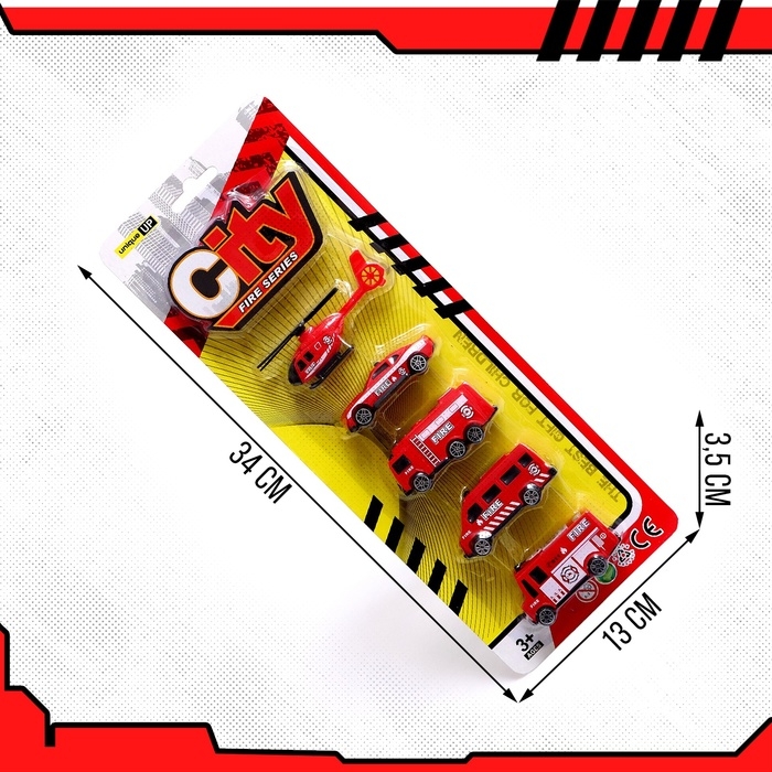 Набор машин &laquo;Пожарная служба&raquo;, 5 штук