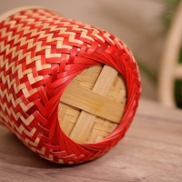 Корзинка плетёная, из бамбука 15х15х15 см