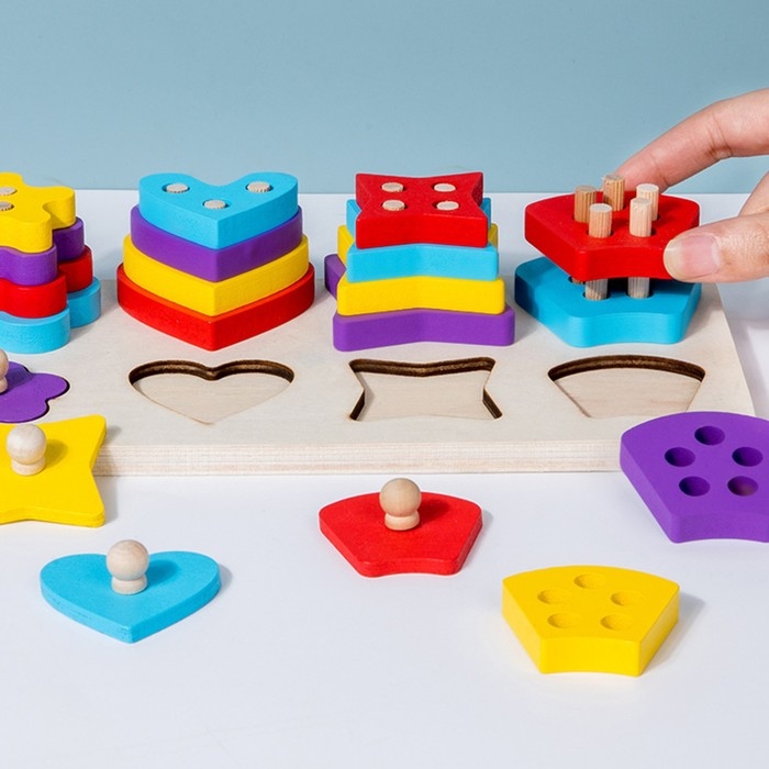 Деревянная пирамидка + рыбалка, 31 &times; 12,7 см