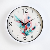 Часы настенные "Пёрышки", d-30 см, дискретный ход Часы настенные "Пёрышки", d-30 см, дискретный ход