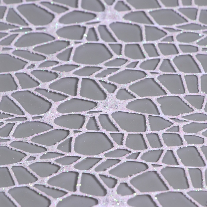 Упаковка для цветов Упаковка для цветов "Паутинка с глиттером" белая 48 см х 4,5 м