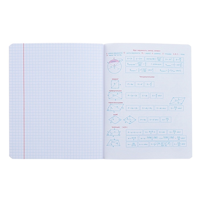 Тетрадь предметная "Неоновые истории", 48 листов в клетку, "Геометрия", обложка мелованный картон, ВД-лак, неон, блок офсет