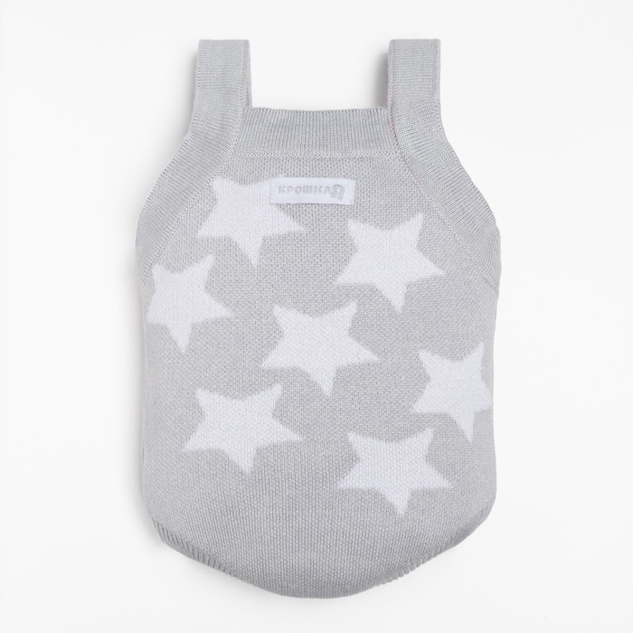 Комбинезон вязаный Крошка Я &laquo;Звёзды&raquo; рост 62-68 см, цвет серый