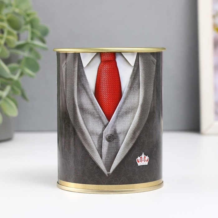 Носки в банке "Будущему миллионеру" (внутри носки мужские, цвет чёрный) МИКС