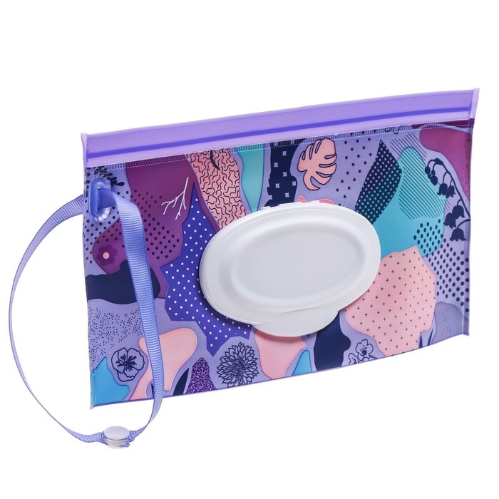 Контейнер для салфеток с петелькой «Абстракция», цвет МИКС Контейнер для салфеток с петелькой «Абстракция», цвет МИКС