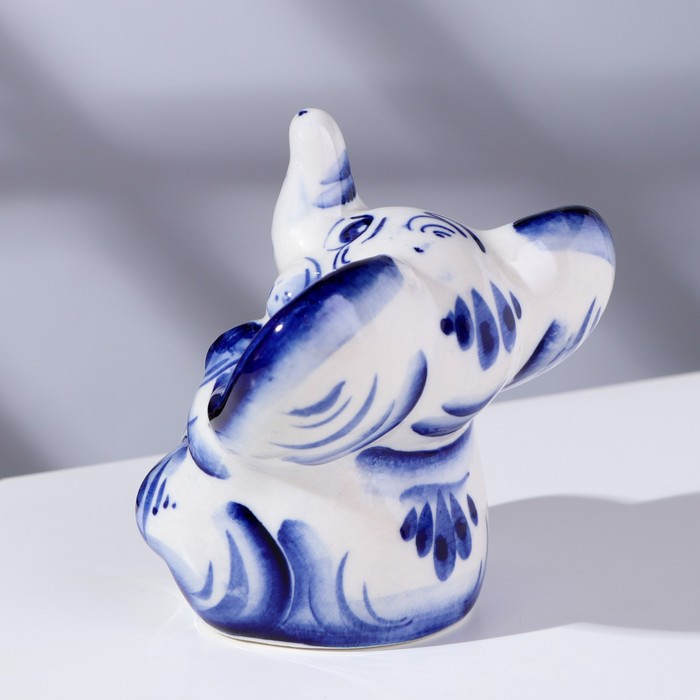 Сувенир &laquo;Слон Чайник&raquo;, 9 см, гжель