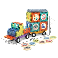 Конструктор магнитный «Грузовик», 41 деталь Конструктор магнитный «Грузовик», 41 деталь