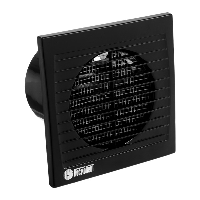 Вентилятор вытяжной Вентилятор вытяжной "КосмоВент" В100, d=100 мм, 10 Вт, 40 дБ, 105 м³/ч, без выключ, черный