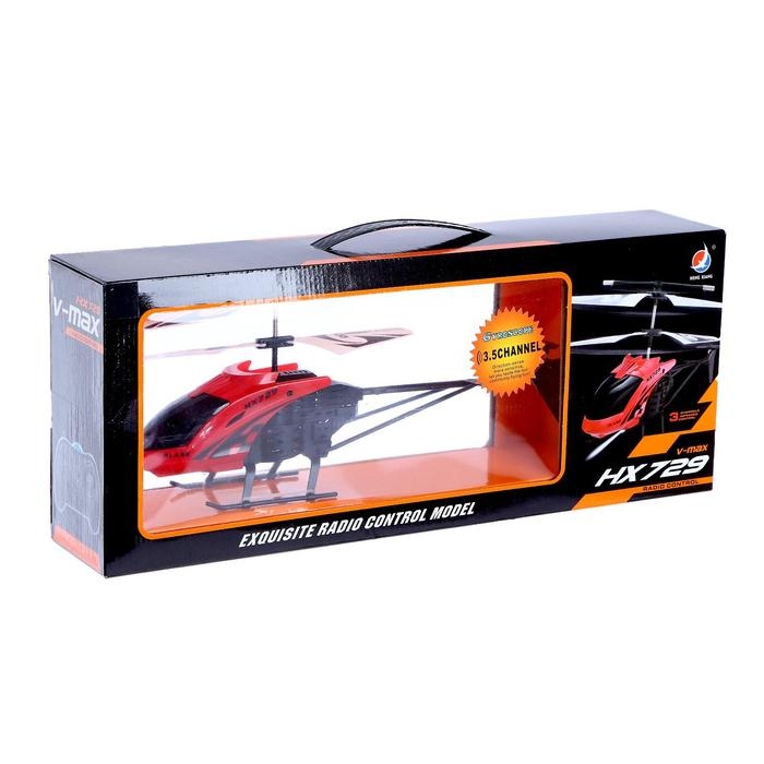 Вертолёт радиоуправляемый &laquo;Эксперт&raquo;, работает от аккумулятора, цвет красный