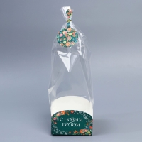 Пакет с коробкой «Новогодняя ботаника», 12 х 12 х 40 см, Новый год Пакет с коробкой «Новогодняя ботаника», 12 х 12 х 40 см, Новый год