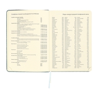 Ежедневник недатированный A5 136 листов кожзам deVENTE. Clair, твердая обложка с поролоном, перфорация, ляссе, блок 70, голубой