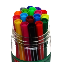 Фломастеры 18 цветов "Утка в очках", в пластиковом пенале, МИКС Фломастеры 18 цветов "Утка в очках", в пластиковом пенале, МИКС