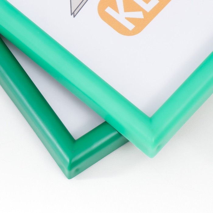 Фоторамка пластик L-4 21х30 см изумруд МИКС (пластиковый экран)