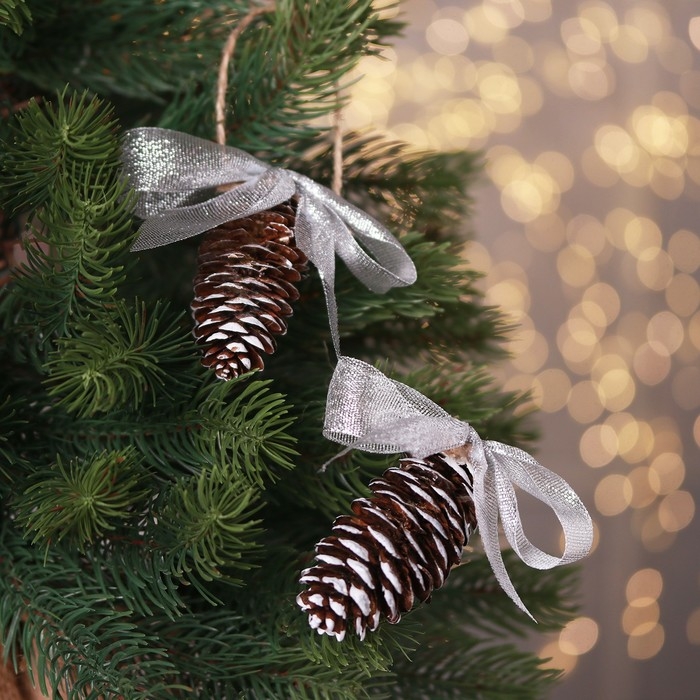 Декоративное украшение с подвеской &laquo;Шишки&raquo; 2 шт.