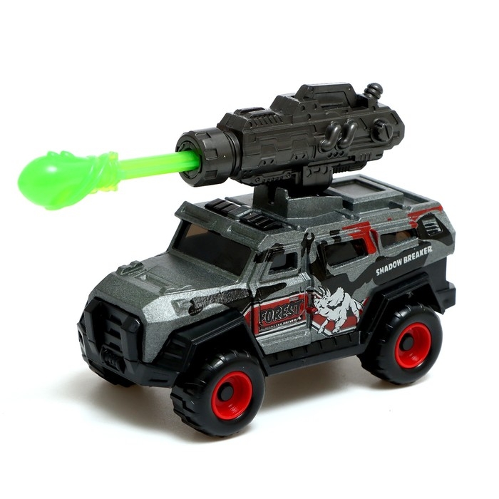 Набор металлических машинок «Дино парк», с динозаврами, стреляют пулями, МИКС Набор металлических машинок «Дино парк», с динозаврами, стреляют пулями, МИКС