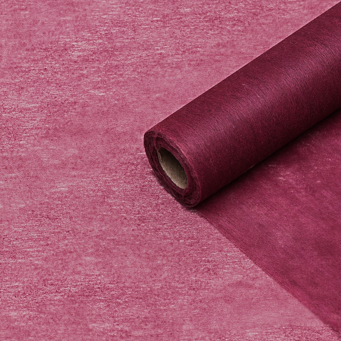 Фетр для декора и флористики, однотонный, бургундский, красный, рулон 1шт., 50 см x 15 м Фетр для декора и флористики, однотонный, бургундский, красный, рулон 1шт., 50 см x 15 м